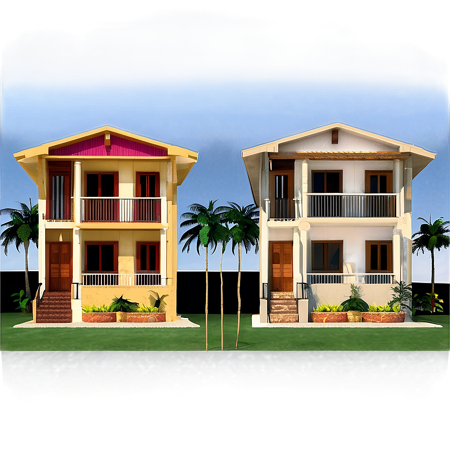 Duplex Houses Png 56 PNG Image