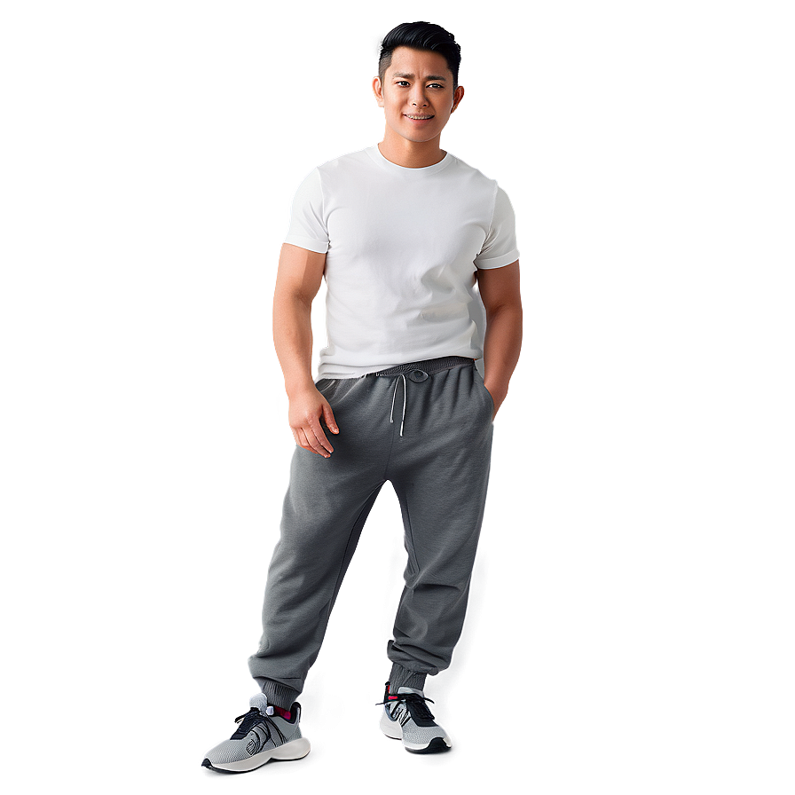 Durable Grey Sweatpants Png Gpx PNG Image