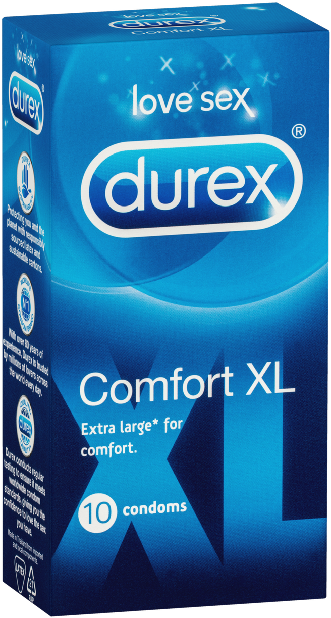 Durex Comfort X L Condoms Pack PNG Image