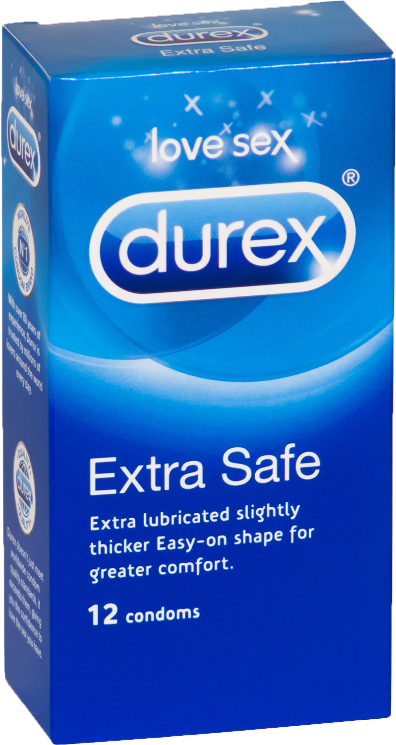 Durex Extra Safe Condoms Pack PNG Image