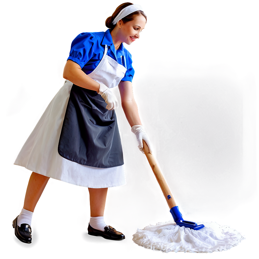 Dusting And Polishing Maid Png Aeb30 PNG Image