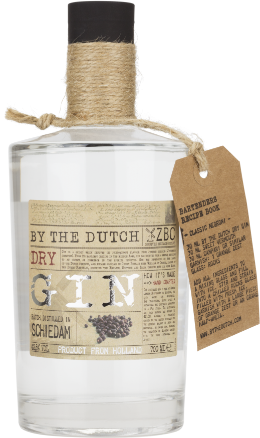 Dutch Dry Gin Bottle PNG Image