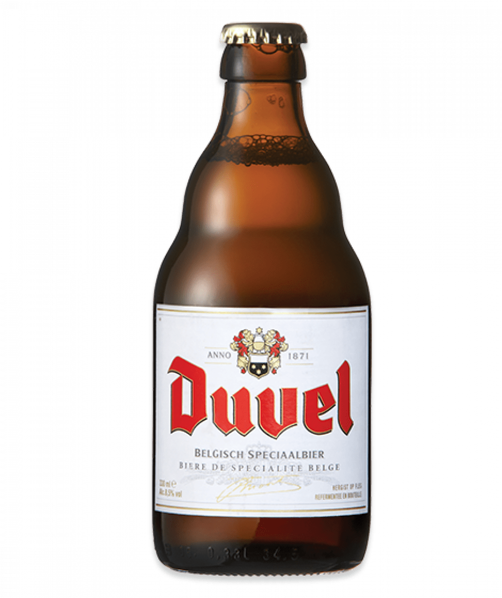 Duvel Belgian Beer Bottle PNG Image