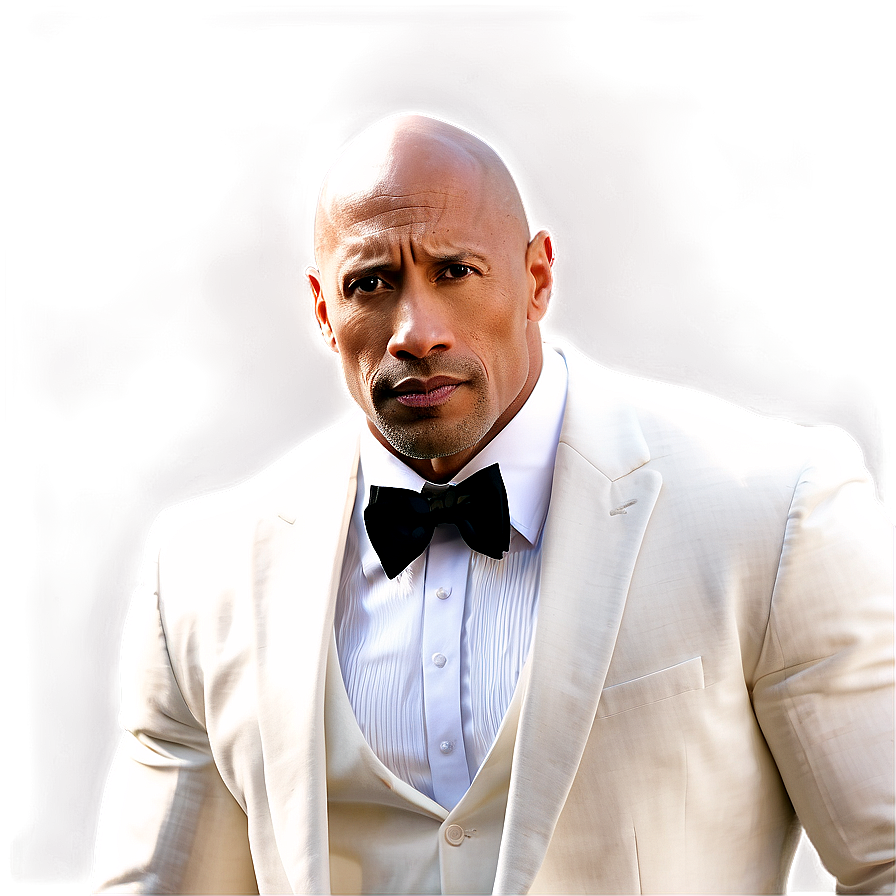 Dwayne The Rock Johnson In Tuxedo Png 38 PNG Image