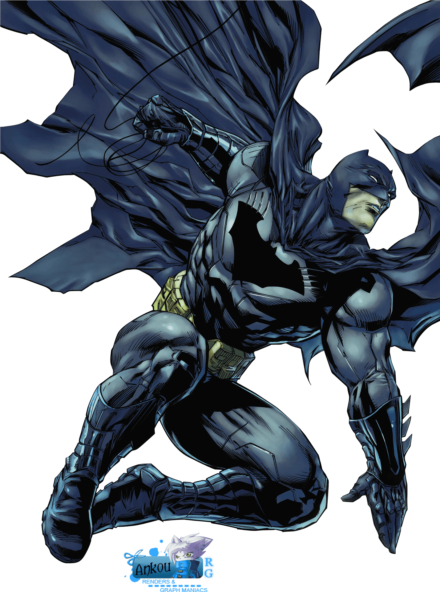 Dynamic Batman Artwork PNG Image