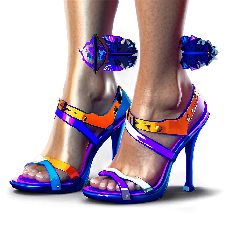 Dynamic Duo-tone Heels Png Cej PNG Image