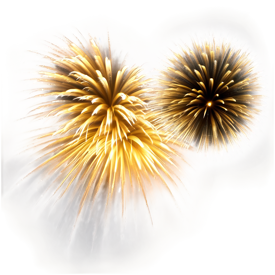 Dynamic Gold Fireworks Png 06292024 PNG Image