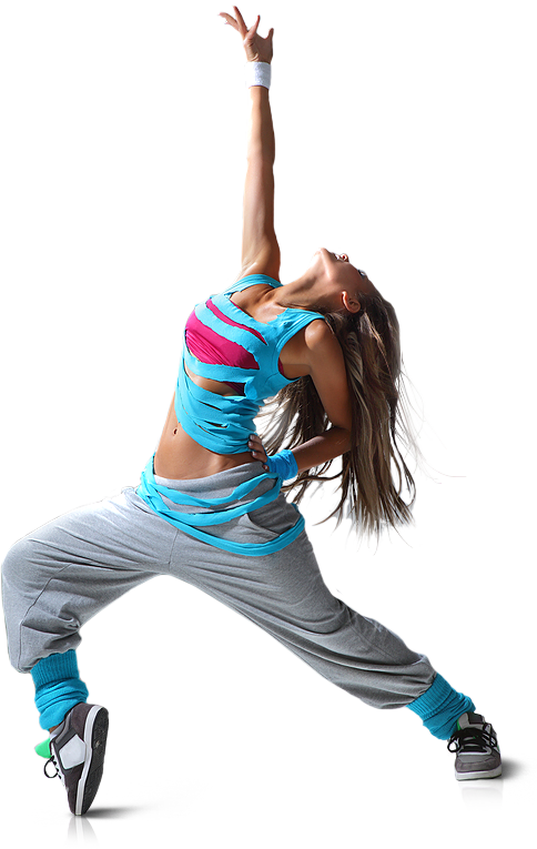 Dynamic Hip Hop Dancer Pose PNG Image