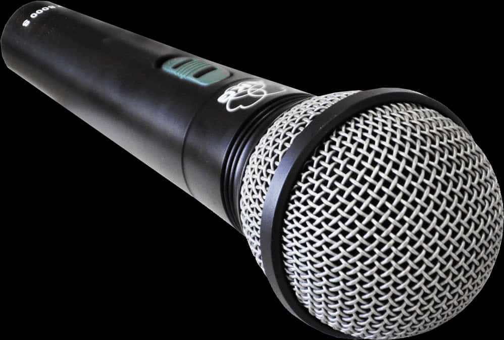 Dynamic Microphone Isolatedon Black PNG Image