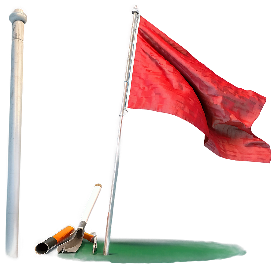 Dynamic Red Flag Render Png Yng PNG Image