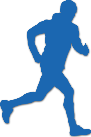 Dynamic Runner Silhouette PNG Image