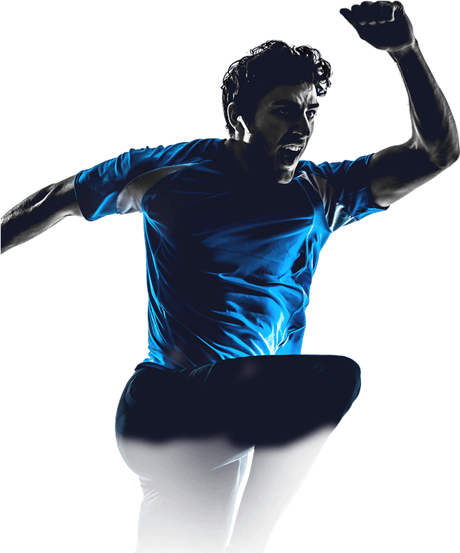 Dynamic Running Man Action Pose PNG Image