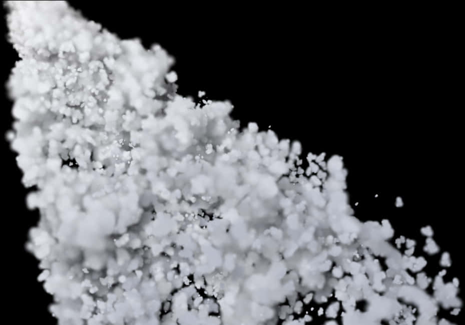 Dynamic Snow Explosion PNG Image