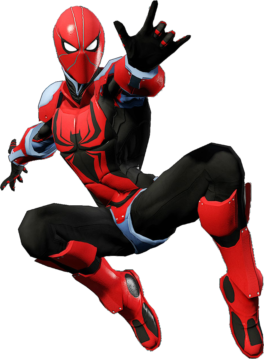 Dynamic Spider Man Pose PNG Image