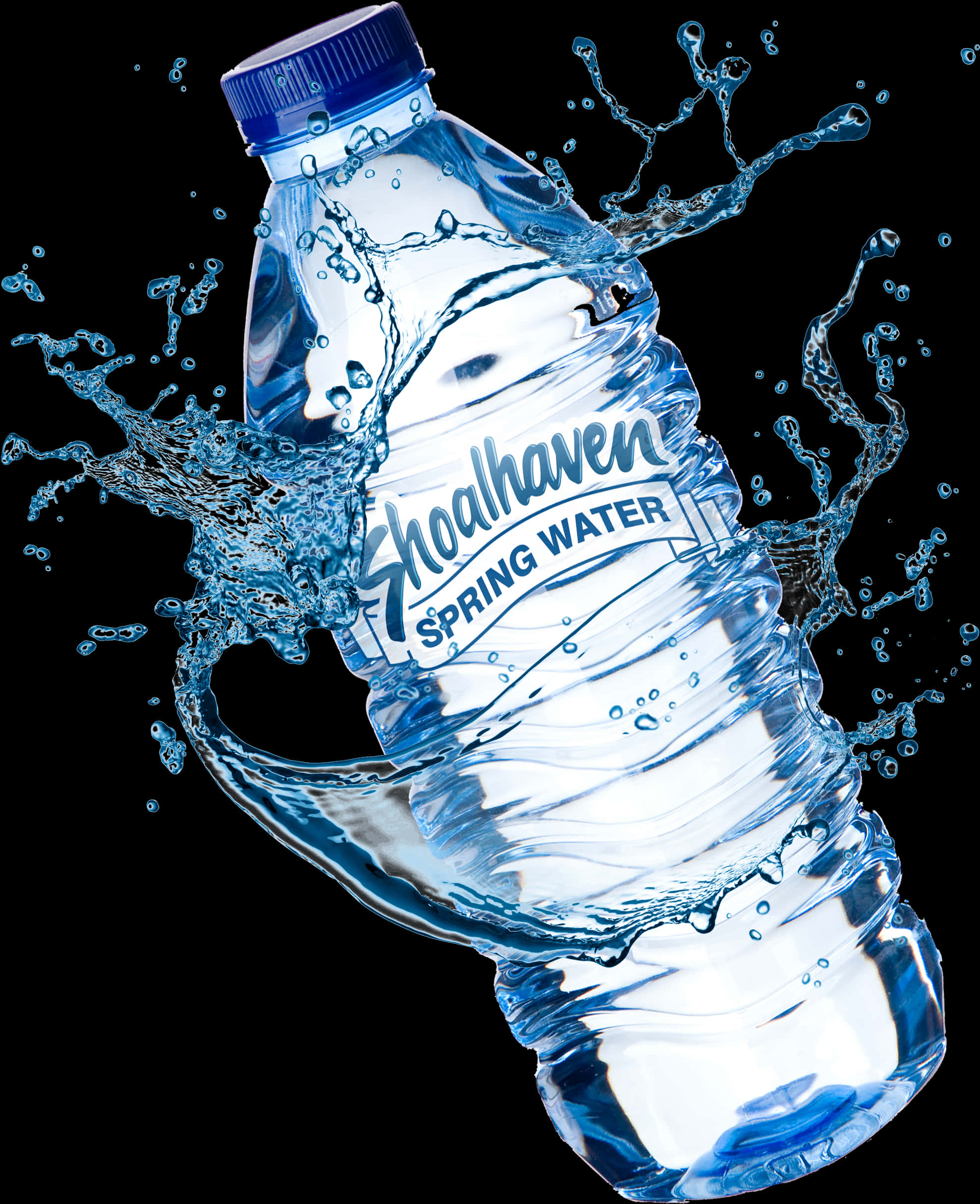 Dynamic Water Bottle Splash PNG Image