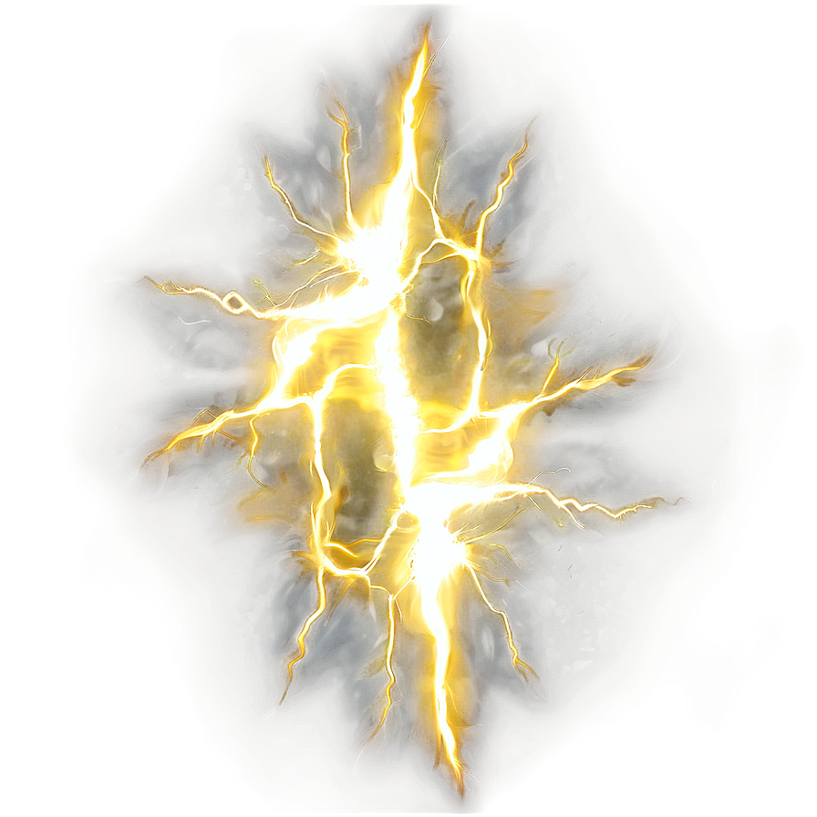 Dynamic Yellow Lightning Effect Png Fwg37 PNG Image