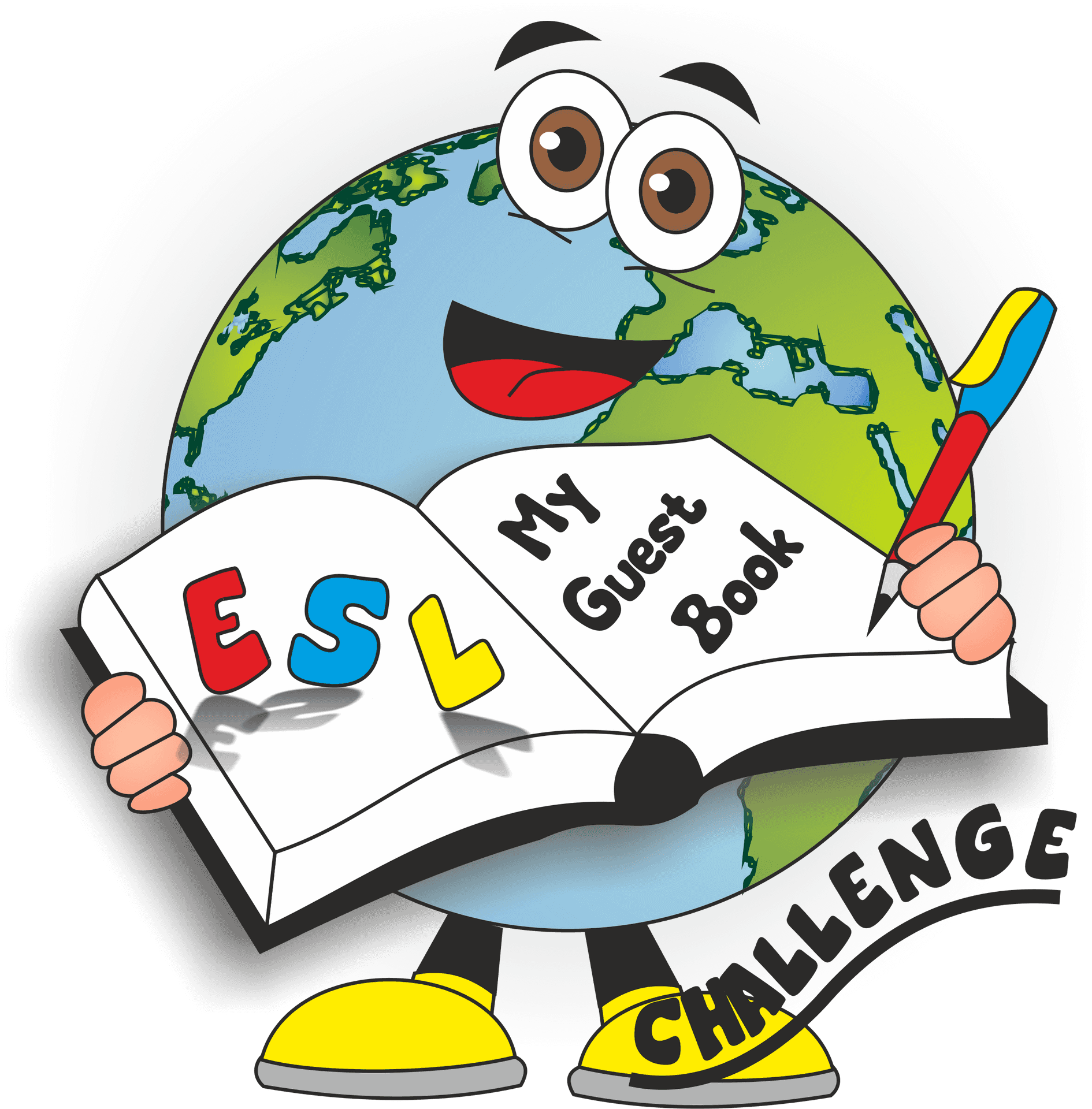 E S L Challenge Animated Globe PNG Image