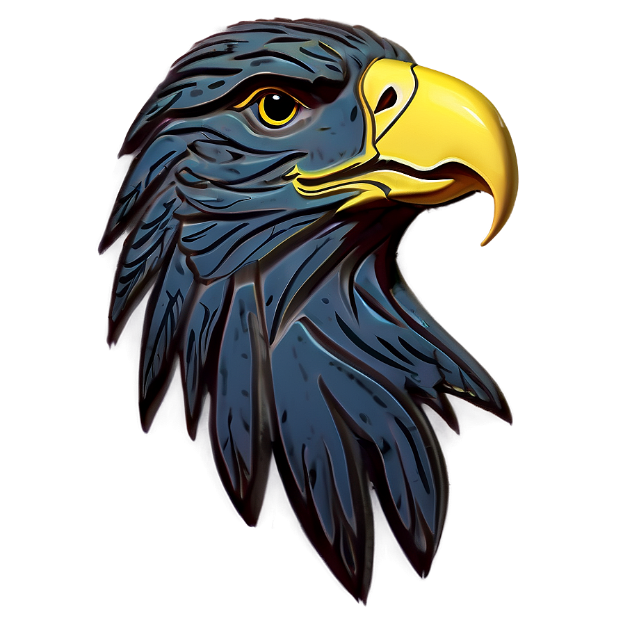 Eagle Head Carving Style Png Kts92 PNG Image