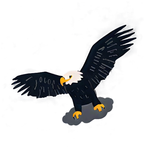 Eagle In Stormy Sky Background Png C PNG Image