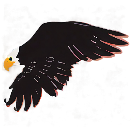 Eagle Silhouette At Dawn Png D PNG Image