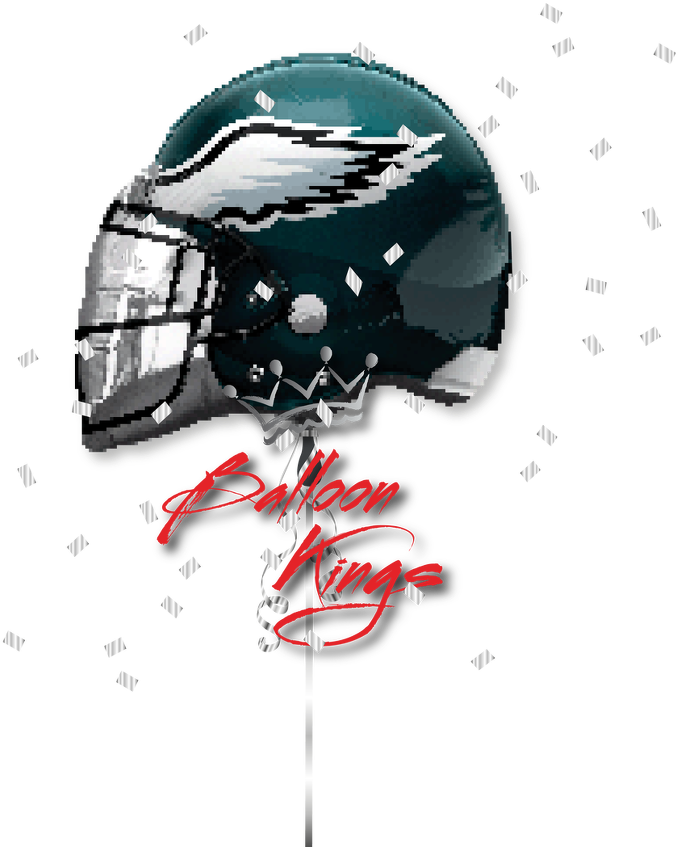 Eagles Helmet Balloon Kings PNG Image