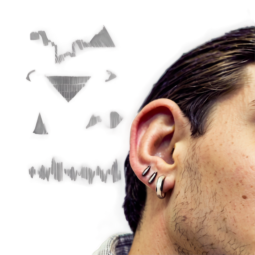 Ear Piercing For Men Png Dqr PNG Image