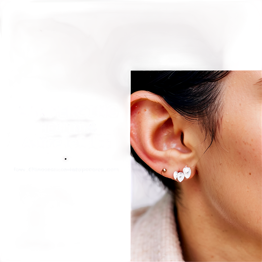 Ear Piercing Healing Process Png Vvc PNG Image