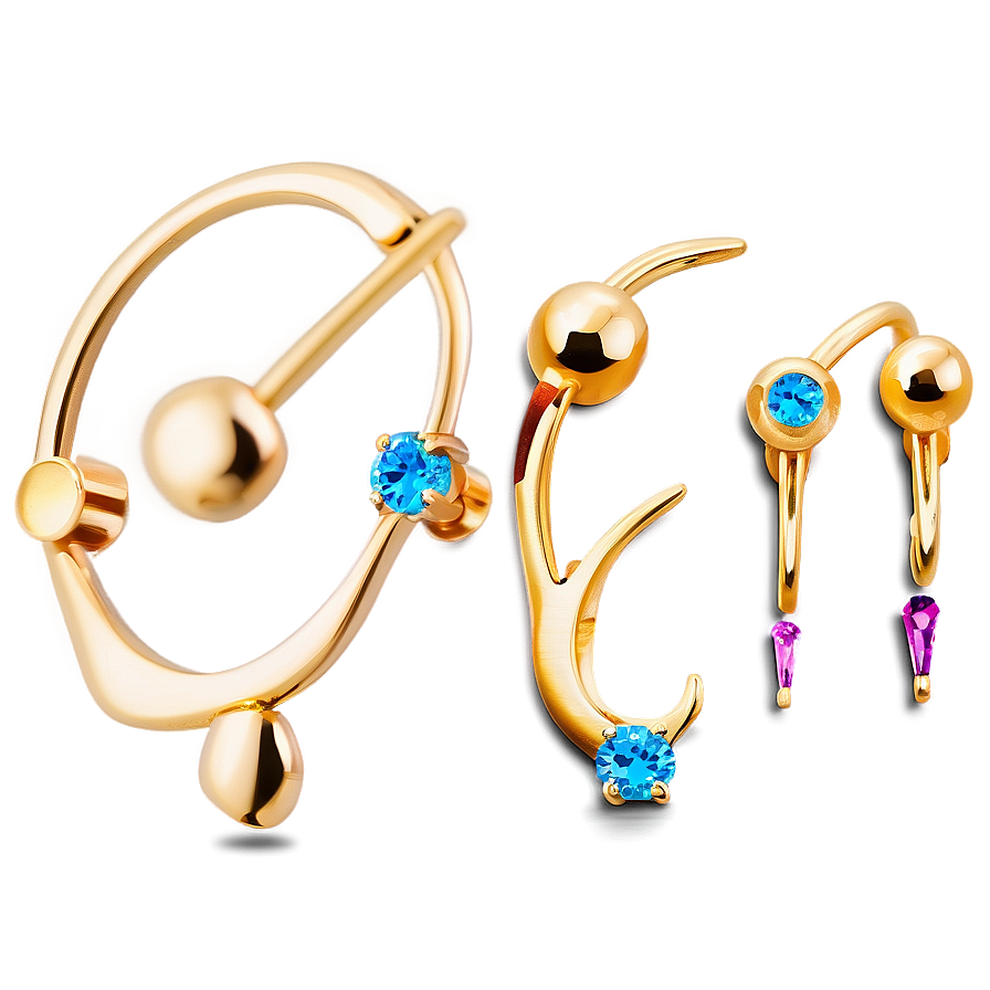 Ear Piercing Jewelry Options Png Npk PNG Image