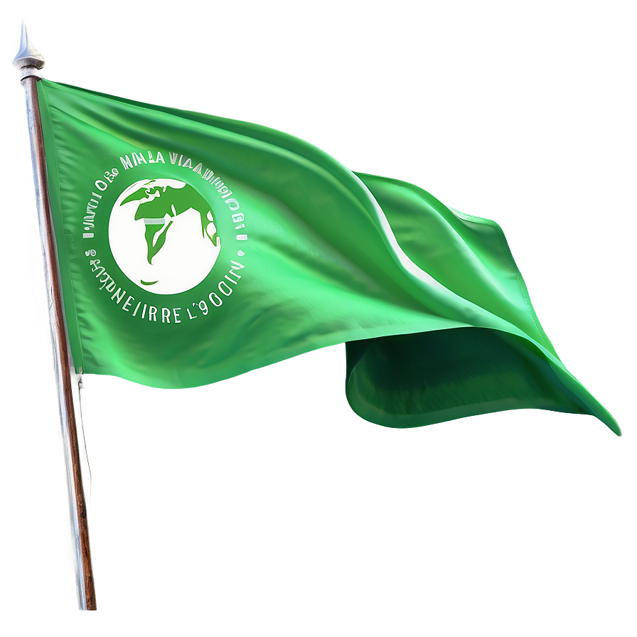 Earth Day Green Flag Png Ggr84 PNG Image