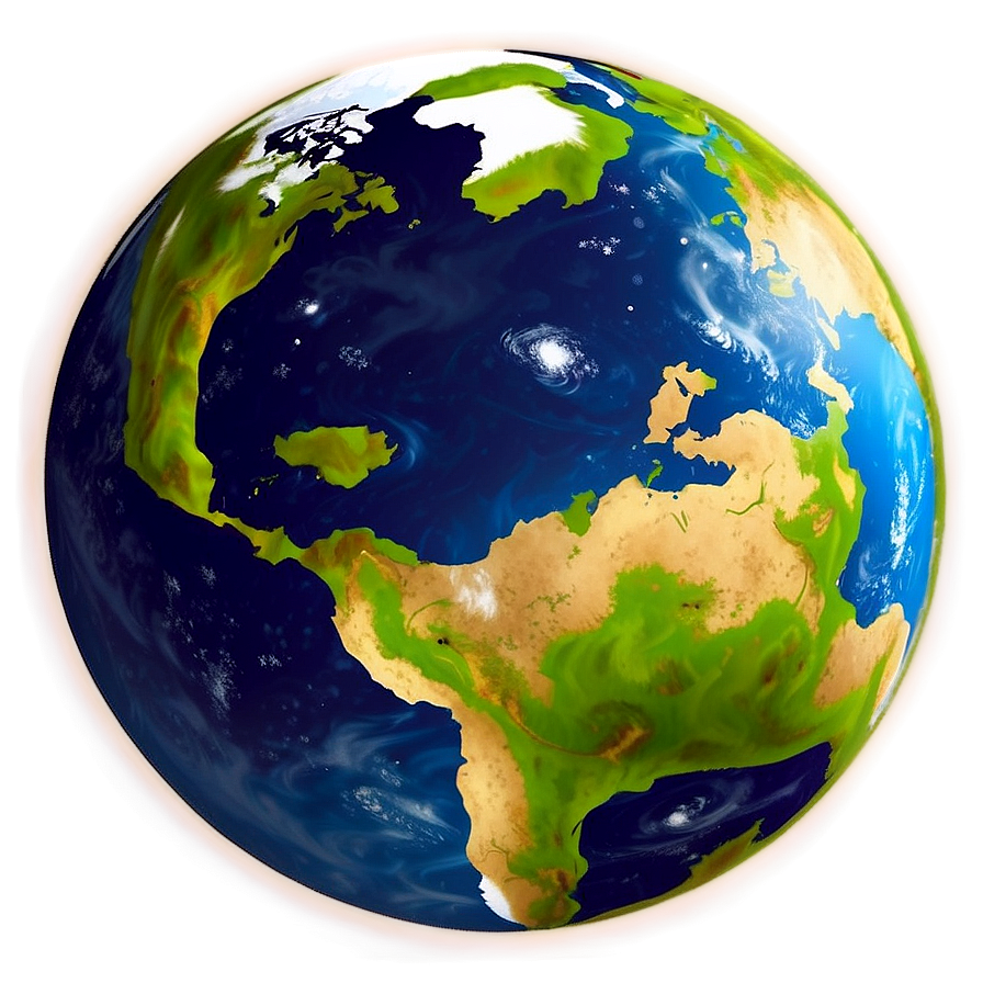 Earth In Space Cartoon Png 19 PNG Image