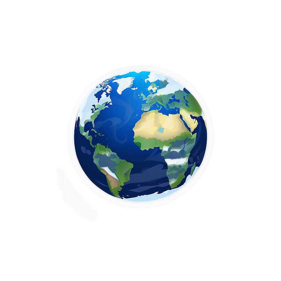 Earth In Winter Cartoon Png Vxi PNG Image