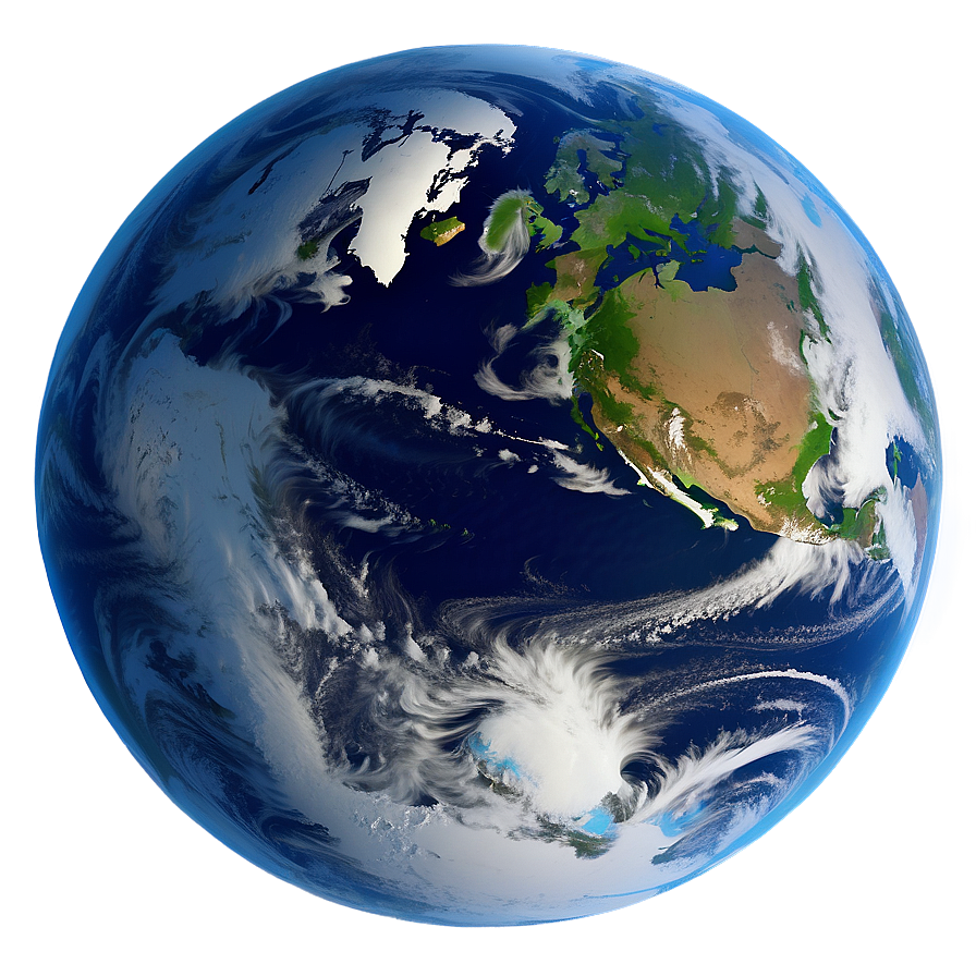 Earth North Pole View Png Usi PNG Image