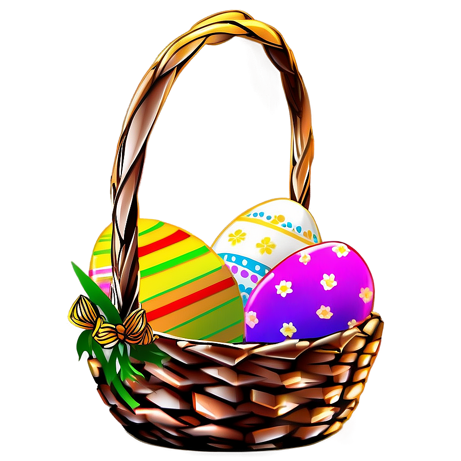 Easter Basket Clipart Png Hbr27 PNG Image