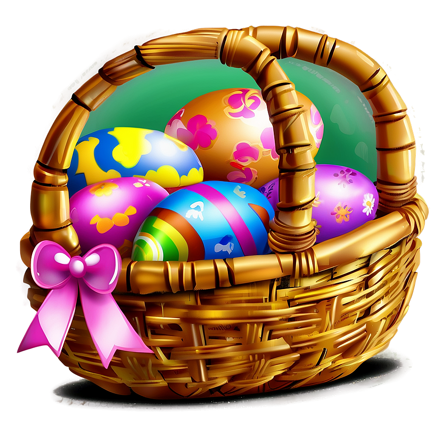 Easter Basket Clipart Png Nes49 PNG Image