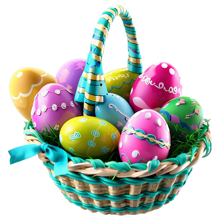 Easter Basket Full Png Vnx52 PNG Image