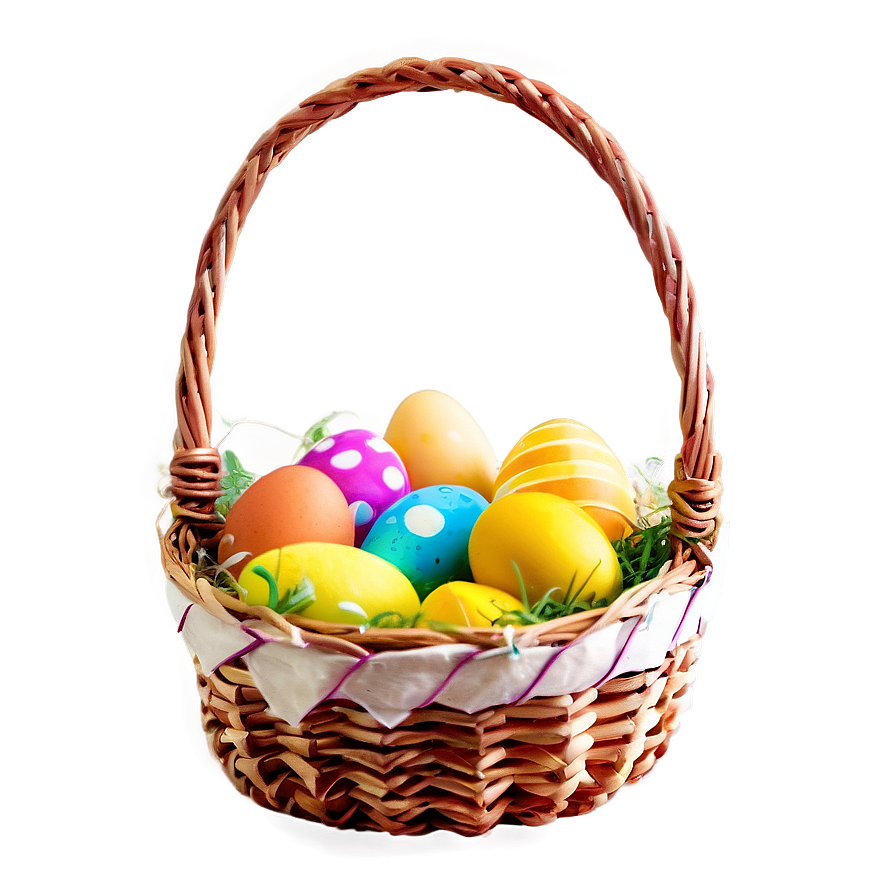 Easter Bunny Basket Png Miv PNG Image