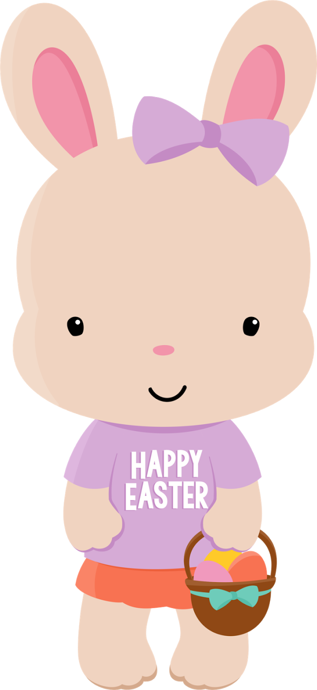 Easter Bunny Cartoon Celebration PNG Image