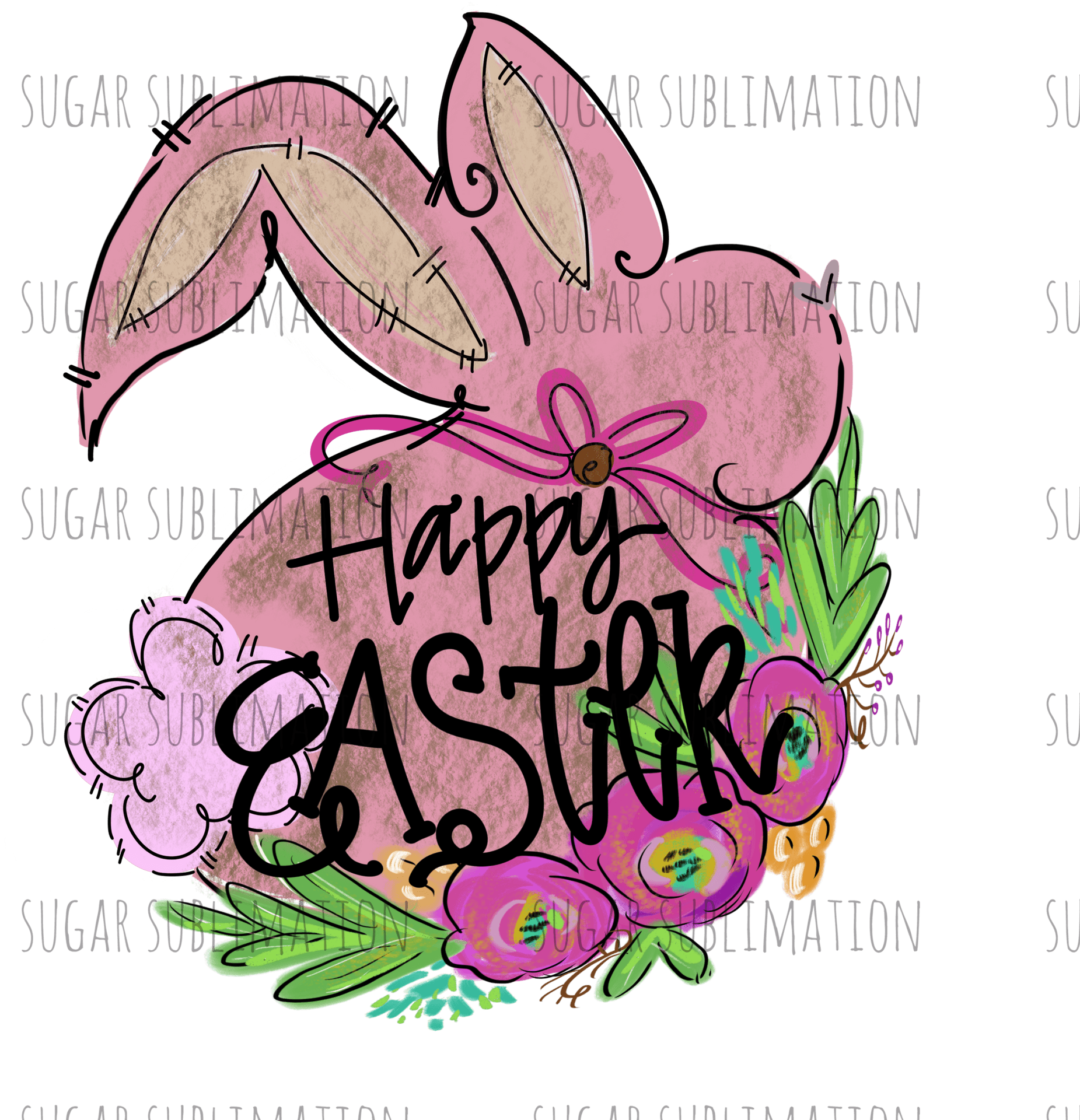 Easter Bunny Egg Design PNG Image