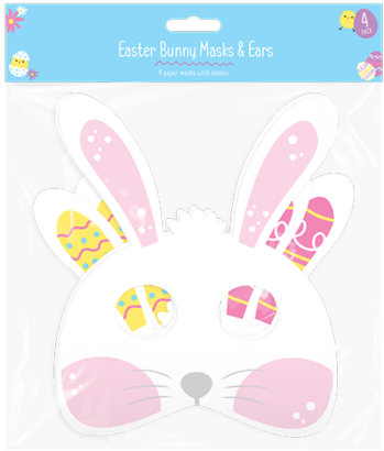 Easter Bunny Masksand Ears Packaging PNG Image