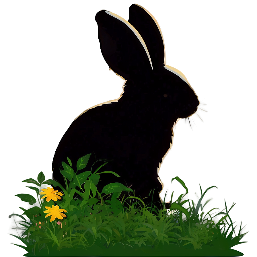 Easter Bunny Silhouette Png 80 PNG Image