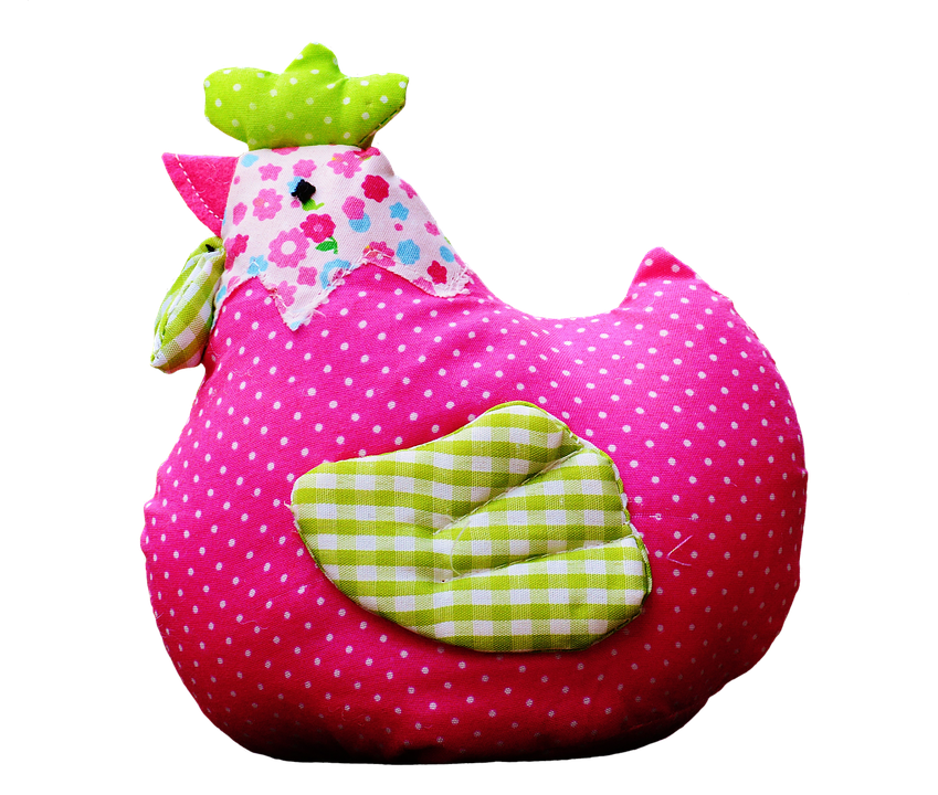 Easter Chicken Plush Toy.png PNG Image