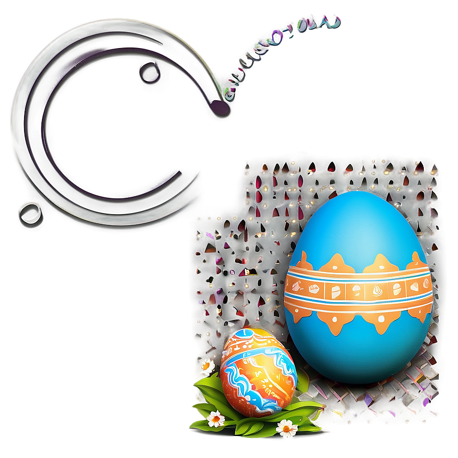 Easter Egg Banner Png Qpn PNG Image