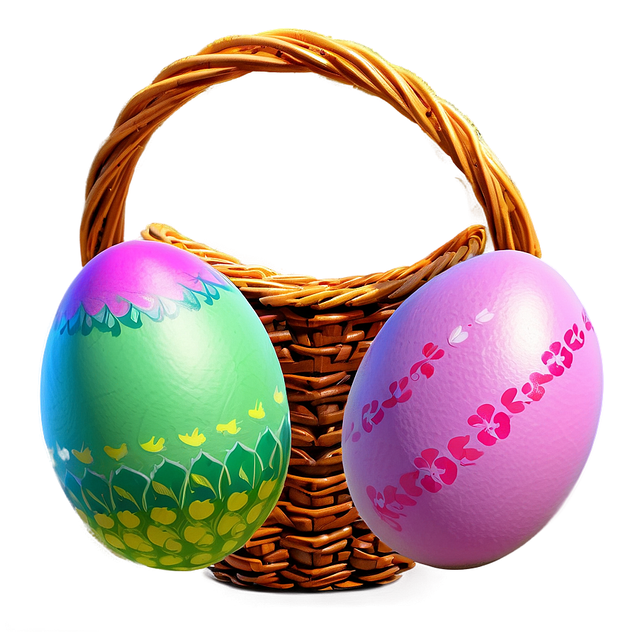 Easter Egg Basket Png 05252024 PNG Image