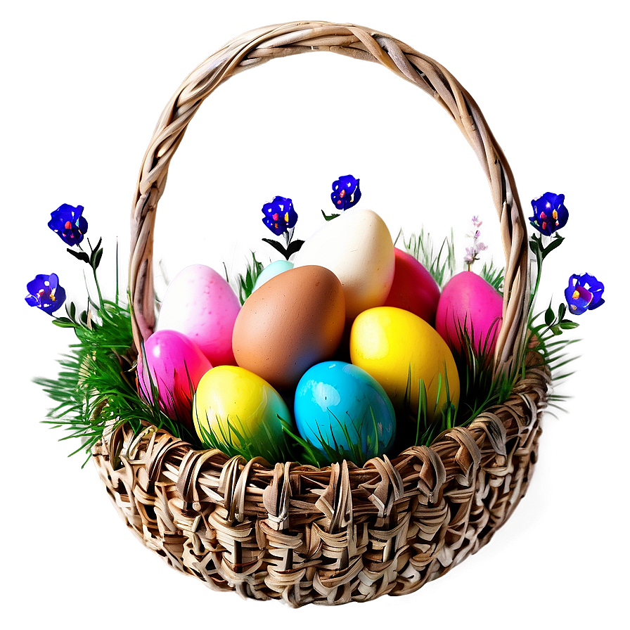 Easter Egg Basket Png 1 PNG Image