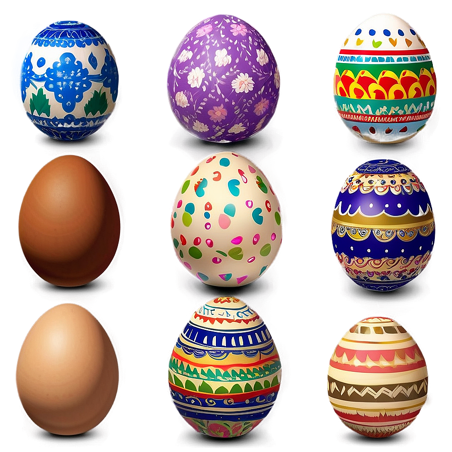 Easter Egg Collection Png 05252024 PNG Image