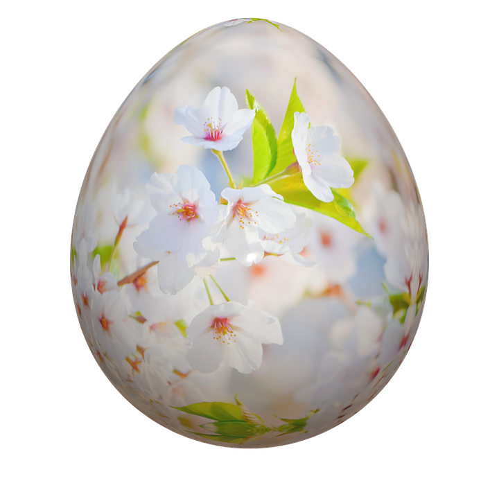 Easter Egg Floral Design.png PNG Image