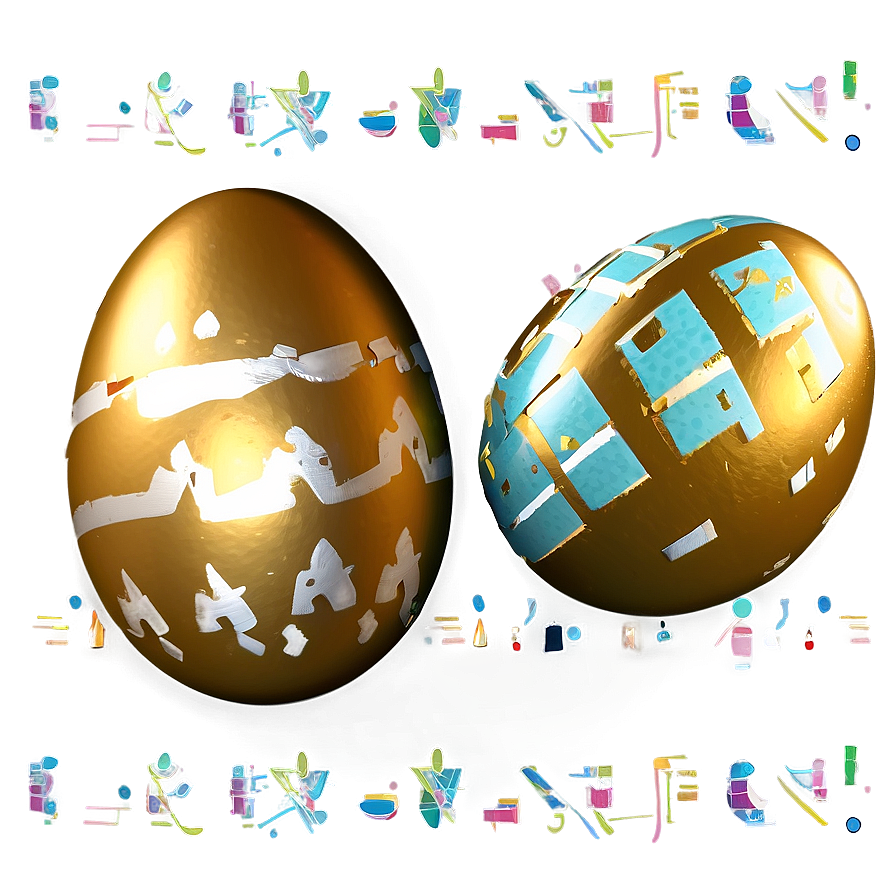 Easter Egg Gold Png 3 PNG Image