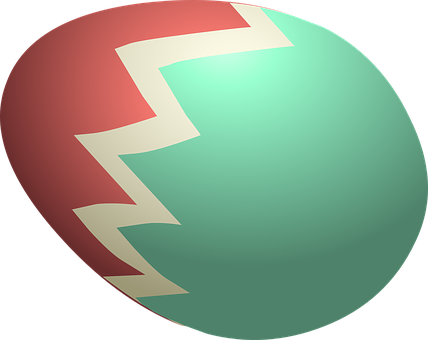 Easter Egg Gradient Design PNG Image