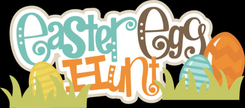 Easter Egg Hunt Banner PNG Image