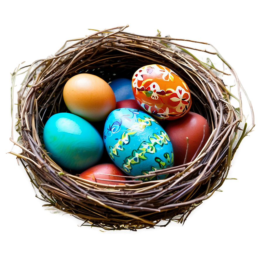 Easter Egg Nest Png Gra79 PNG Image